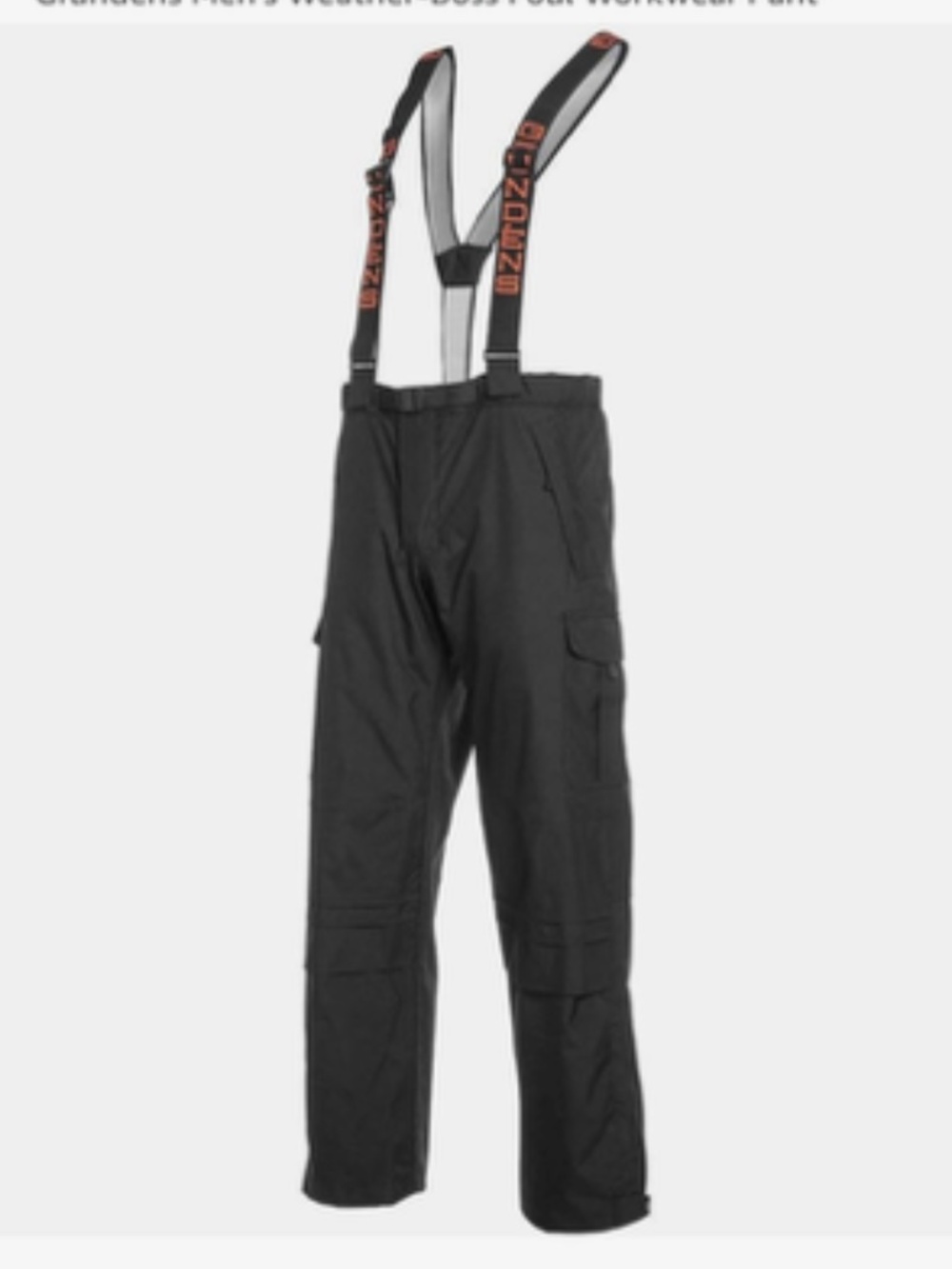 Grundens Mens Weather Boss Foul workwear pant with suspenders Size 2XL